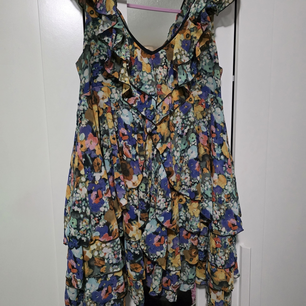 H&M Collaboratiob Floral Ruffle Dress - Picture 2 of 4